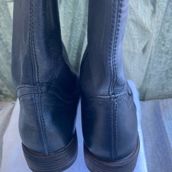 Black Genuine Soft Leather Knee High Boots Sz. 8 - Picture 10 of 16